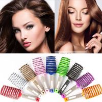 【CC】 Hair Scalp Massage Comb Hairbrush Bristle amp;Nylon for Hairdressing Styling Tools Wet Curly Detangle