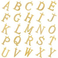 ZHUKOU Brass Hip hop 26 letters charms Initials pendants for women DIY handmade Necklace jewelry accessories wholesale VD950 DIY accessories and other