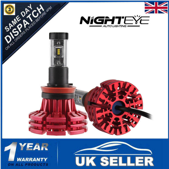 Nighteye H11/H8/H 60W 10000LM9 LED Headlight Kit Light Bulbs Driving