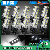 10ชิ้น18smd หลอดไฟรถยนต์3157 3156สีขาวสุดๆ Led 360องศาถอยท้ายหลอดไฟสัญญาณเบรก6000K