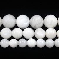 Natural White Moonstone Round Loose Beads Strand 6810MM For Jewelry DIY Making Necklace celet