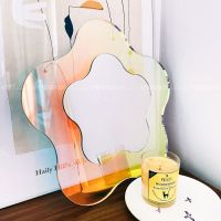 [COD] Multifunctional soap box colorful mirror vanity glass home decoration photo props