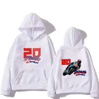 Fabio Quartararo 20 Manga Anime Hoodie Grafis Komik Sweatshirt Bulu Domba Pakaian Pria/Wanita High Street Streetwear Funko Pop Hoody Size Xxs-4Xl