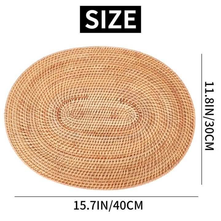 rattan-woven-placemats-oval-round-table-mats-non-slip-heat-resistant-place-mat-natural-multipurpose-placemat-30x40cm