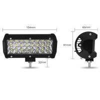 7 Inch LED Work Light Bar Spotlight 72W Super Bright For Jeep 4X4 Levels Car Truck SUV Boat ATV Driving Fog Lamp Well Waterproof