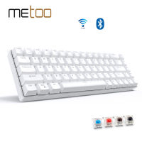 Metoo tablet Wireless Gaming Mechanical Keyboard For Teclado Bluetooth-compatible Keyboard For iOS Android Windows