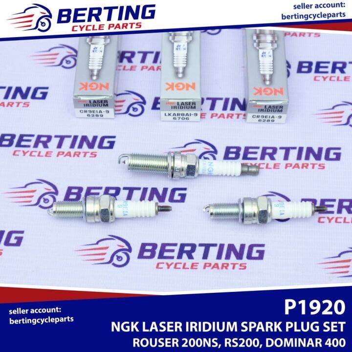 Japan 3PC LASER IRIDIUM SPARK PLUG SET NGK Rouser NS200 200NS RS200