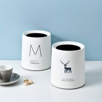 ♧♀► Nordic Desktop Double-Layer Mini Trash Can Household Coffee Table Desk Bedside Storage Bucket Can Be Customized Office Can