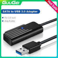 GUUGEI SATA เป็น USB 3.0อะแดปเตอร์ชนิด C ถึงสายเคเบิ้ล SATA 5Gbps การส่งข้อมูลความเร็วสูงสำหรับการอะแดปเตอร์ SATA ฮาร์ดไดรฟ์ HDD 2.5นิ้ว