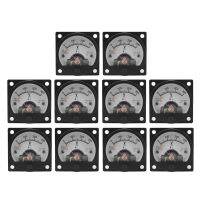 10X AC 0-300V Round Analog Dial Panel Meter Voltmeter Gauge Black