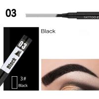 Natural Eyebrow Pencil Waterproof Four Claw Eye Brow Tint Makeup Three Colors Eyebrow Pencil Brown Black Grey Brush Cosmetics