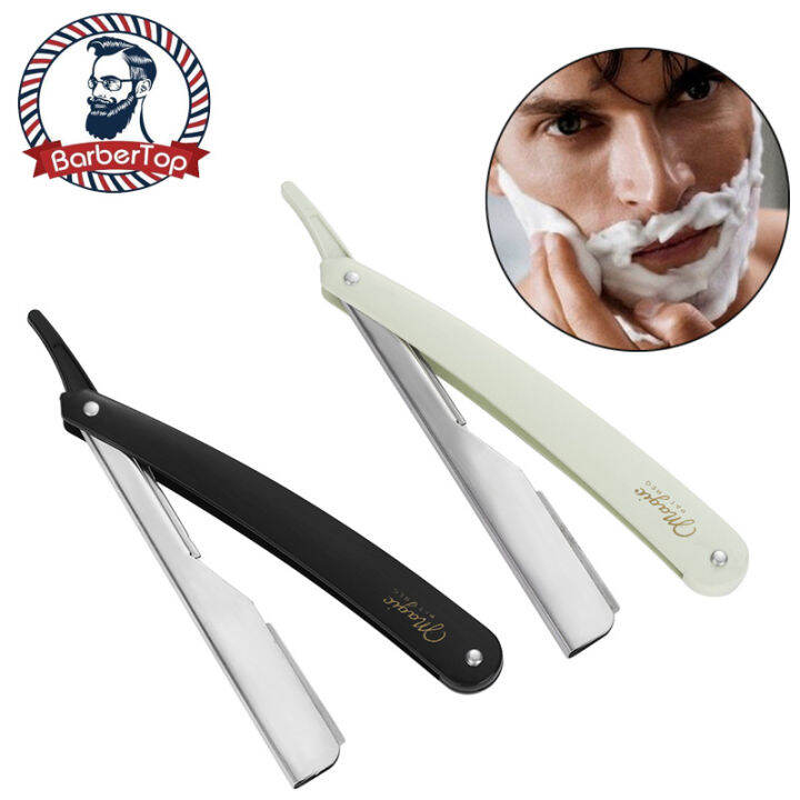 Stainless Steel Straight Shaving Tools Eyebrows Trimming Razors Classic