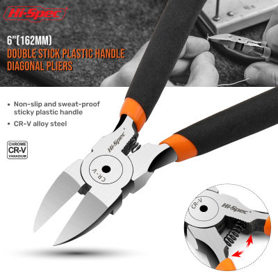 Hi-Spec Wire Cutters Nippers Diagonal Pliers Cr-v Plastic Pliers Nippers Electrical Wire Cable Cutters Cutting Side Snips