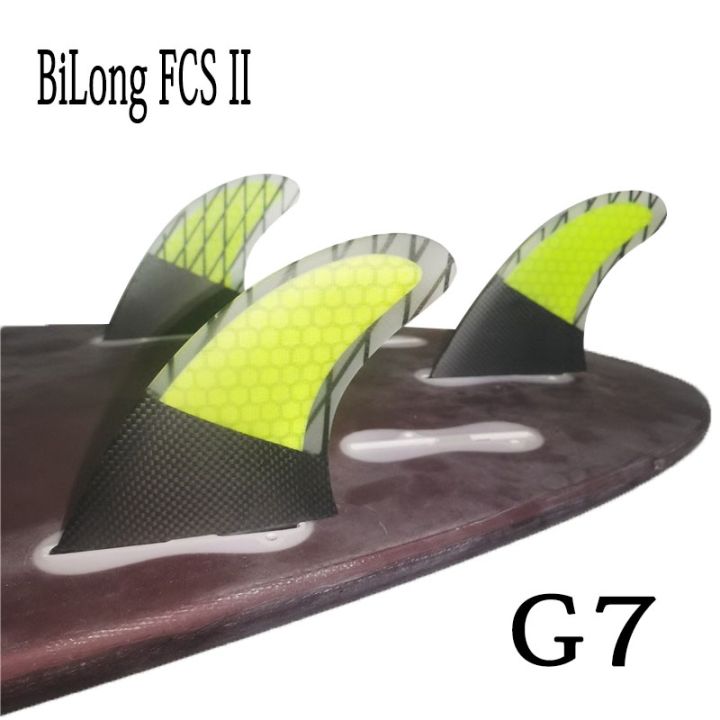 bilong-fcs-ii-g7-surfboard-fins-thruster-3pcs-set-fiberglass-honeycomb-with-carbon-l-size-surf-fin-quilhas-tri-fins-carbonfiber