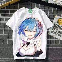 ?พร้อมส่ง? Shy-เสื้อผู้ชาย/ผู้หญิง Rem A Lisister Re Zero Mangas Mejor Precio Enero 2023 NEW T-shirt เสื้อยื้ด S-XXXL