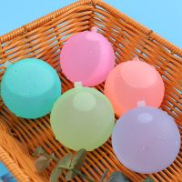 5pcs Reusable Water Balls Quick Fill Water Balloons Bomb Splash Balls Water Games Toys For Kids Balloon Bombs For Water Fight Balloons