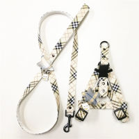 Dog Collar Leash Harness Set Fashion Products Chain Small Medium Dog Puppy Yorkshire Corgi Pomeranian Poodle Bichon