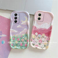 Phone Case เคส Samsung Galaxy S23 FE A05s A05 5G เคสลายดอกไม้แนววินเทจฝาครอบด้านหลังเป็นซิลิโคนนิ่มป้องกันเลนส์2023