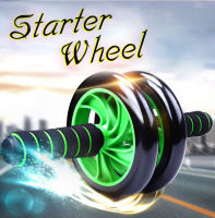 ลูกกลิ้งบริหารหน้าท้อง แบบล้อคู่ Starter Wheel ฟรี!! แผ่นรองเข่า ช่วยกระชับหน้าท้อง เสริมสร้างกล้ามเนื้อ