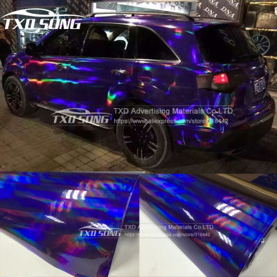 30CMX152CMLOT holographic Car Vinyl Wrap Cover Film for car body decoration with air free bubbles Car sticker
