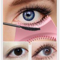 【cw】 Mascara Shield Protects Eye Lids from Mascara Mess Ups Silicone Eyelash Comb Silicone Eyelash Shield for Applying Drop Shipping