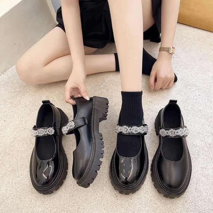 autumn-winter-2021-british-loafers-new-beaded-mary-jane-shoes-small-leather-shoes-velcro-shoes-single-shoe-shoes