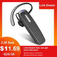 Link Dream Headset Bluetooth V5.0 with Mic 22Hrs Talk Time Wireless Business Earbuds Earphone for Xiaomi Android Phones Driving