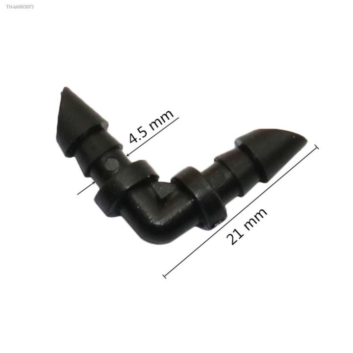 ๑-barbed-90-degrees-elbow-4-7mm-hose-connector-garden-irrigation-watering-connection-fittings-1-4-inch-pipe-connectors-20-pcs