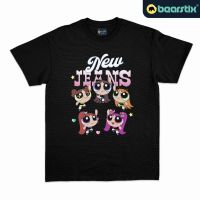 Shinzo - Tshirt NewJeans X Powerpuff Girls - Kaos Get Up - Baju Asap - Tshirt Minji Haerin Hanni Danielle Hyein - Kaos B