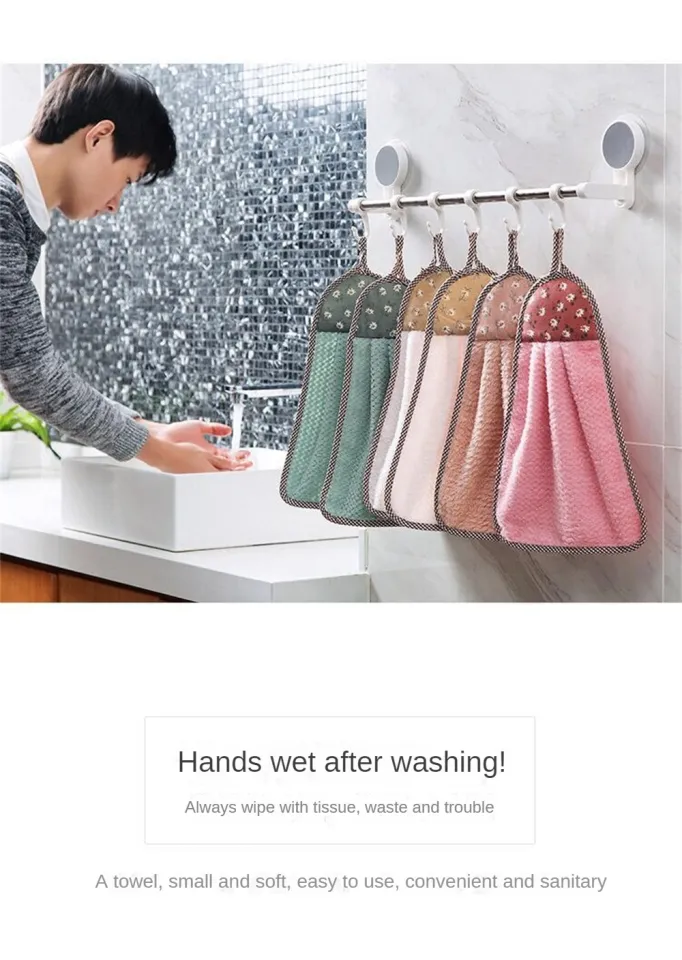 6Pcs/set Cotton Kitchen Tea Towels Absorbent Lint Free Catering Restaurant Cloth  Dish Towels Kitchen Drying