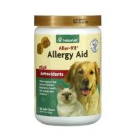 Allergy Aid 180 chews ชิ้น เสริมภูมิ แพ้ อาหาร คันเกา เห็บ หมัด คัน ผดผื่น ขนร่วง วิตามิน แมว หมา สุนัข Naturvet