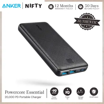 Anker Portable Charger, USB-C Power Bank 20000mAh with 20W Power Delivery,  525 Power Bank (PowerCore Essential 20K PD) for iPhone 15/15 Pro /15 Pro