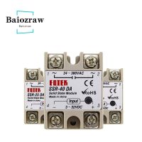 【✈】 cwaozi อุตสาหกรรม Single Phase Solid State Relay SSR-10DA SSR-25DA SSR-40DA 10A 25A 40A โมดูล3-32V DC 24-380V AC