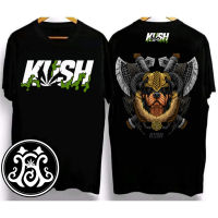 original KUSH Vintage Oversized Cotton crew neck T-shirt เสื้อเชิ้ตลำลองผู้ชายแขนสั้น เสื้อเชิ้ตลำลองผู้ชายแขนสั้น พร้อมสำหรับการจัดส่ง