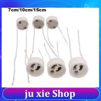 JuXie store GU10 Lamp Base Socket Holder Converter LED Bulb Connector For Halogen Ceramic Light Wire Jack