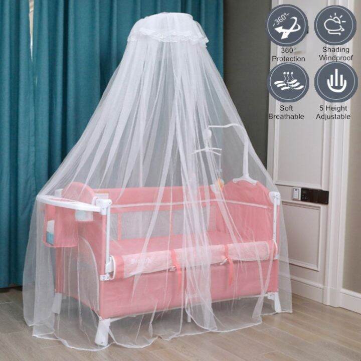 READY STOCK】Mosquito Net for Crib Baby Cot Bed Canopy Kid's Bed Netting Crib Canopy Lazada