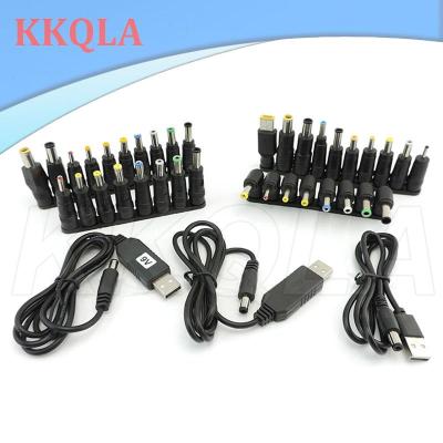 QKKQLA USB Power Boost Line Step UP Module power Converter Cable DC 5V to 9V 8.6V 12V 12.6V 5.5x2.1mm Plug to DC Male connector Adapter