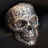 Skull Rings Men Adjustable