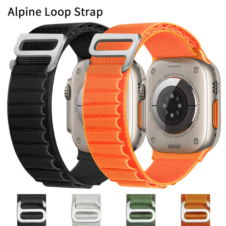 Alpine Loop Strap For Apple Watch Band 49mm 45mm 41mm 44mm 40mm Nylon Watchband  Bracelet Belt