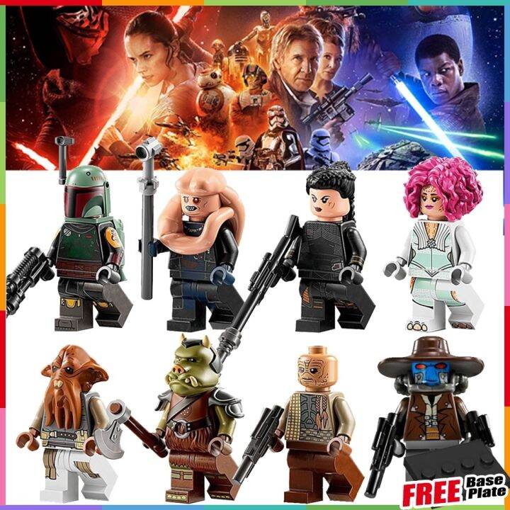 【Ready Stock】 Star Wars Minifigures Boba Fett Fennec Shand Bib Fortuna ...