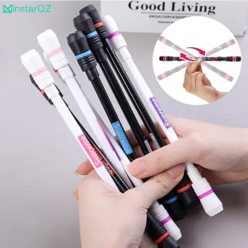 4 Pieces Spinner Pen Finger Pen Rotating Gaming Gel Pens Flying