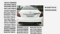 ตรารถยนต์โลโก้ดาวใหม่สำหรับ Mercedes Benz A C E Cla รุ่น Glc 3หมุดพร้อมส่วนโค้ง W212 W222 W221 W176