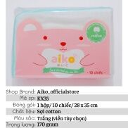 Khăn sữa cho bé Aiko sợi vải cotton cao cấp mềm mịn thấm hút tốt phù hợp