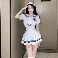 ► Sweet girl crit college style JK uniform sailor suit sexy scheming tempting temptation nightdress suit