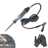 Car Truck Circuit Test Pen Circuit Tester Pen 6V/12V/24V DC Digital Test Pen Automotive Test Light Pen with Gloves