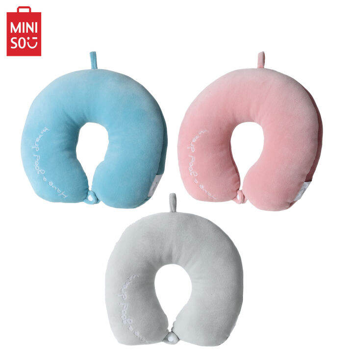 MINISO Classic Dual Color Neck Pillow Lazada PH