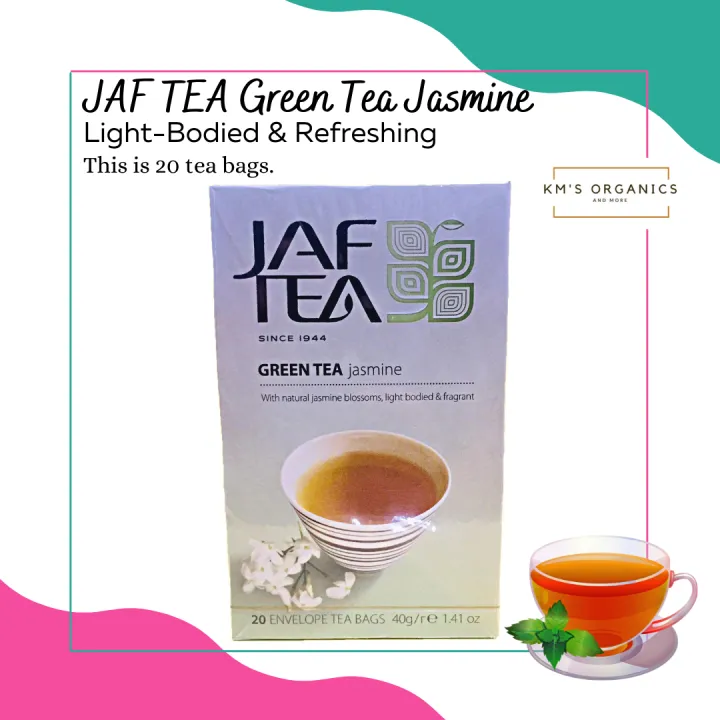 Jaf Tea Green Tea JASMINE Box of 20 KM's Organics Lazada PH