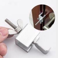 Portable Silver Door Lock Live Alone Self-Defense Door Stop Travel Anti-theft Door Stopper Childproof Door Lock Safety Latch