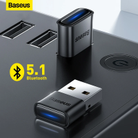 Baseus อะแดปเตอร์บลูทูธ5.1ดองเกิลตัวแปลงบลูทูธ USB สำหรับพีซีแล็ปท็อปลำโพงไร้สายเครื่องส่งสัญญาณ USB เครื่องรับสัญญาณเสียง