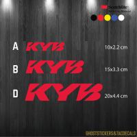 สติกเกอร์โช๊คKYB ตกแต่ง รถยนต์ มอเตอร์ไซค์ งานตัด